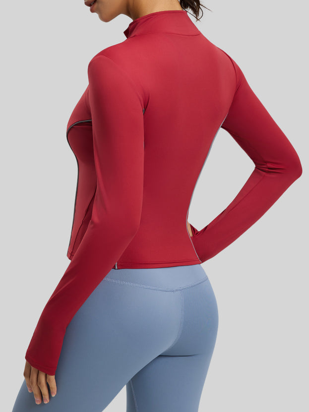 Outdoor Running Collar Windproof Yoga Reflective Sports Jacket