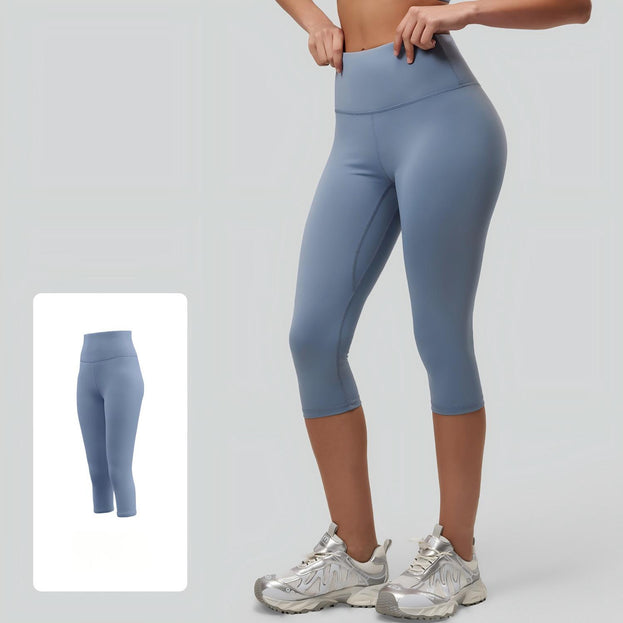 Women's High-Waist Tight Hip-Lifting Cropped Yoga Pants