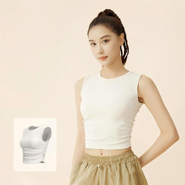 Summer Sports Sleeveless Tight Vest Women Top
