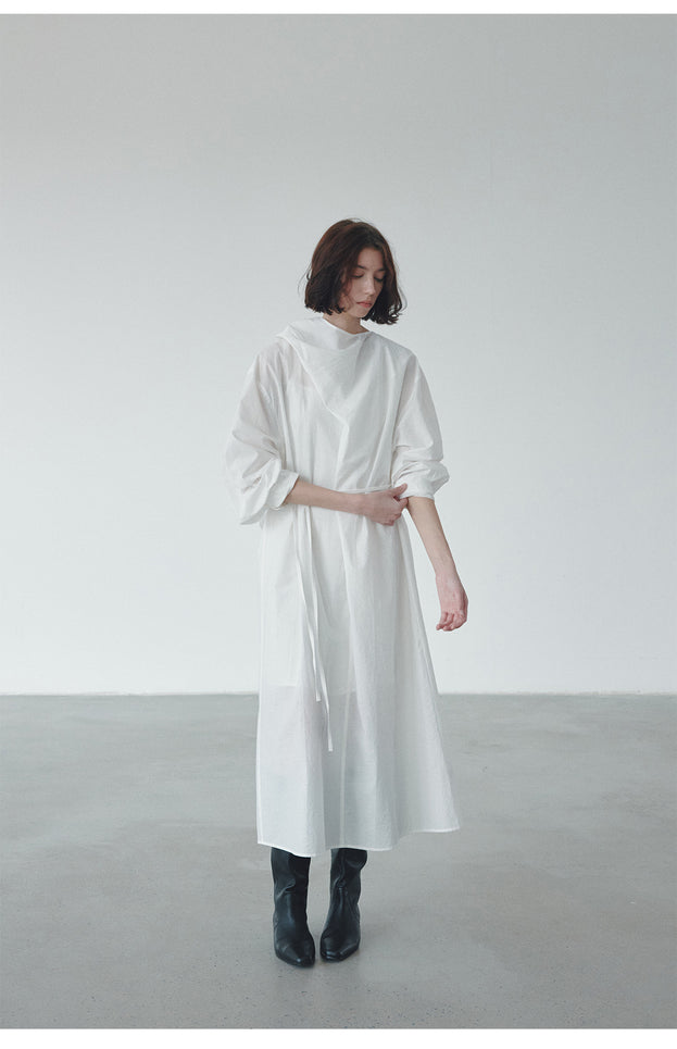 Fashionable And Casual Commuting  A Two-Piece Long Dress