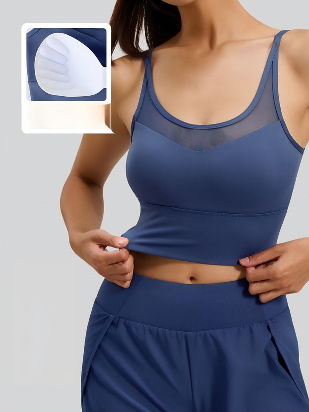Beautiful Back Cross Gather Sports Fitness Thin Shoulder Bra