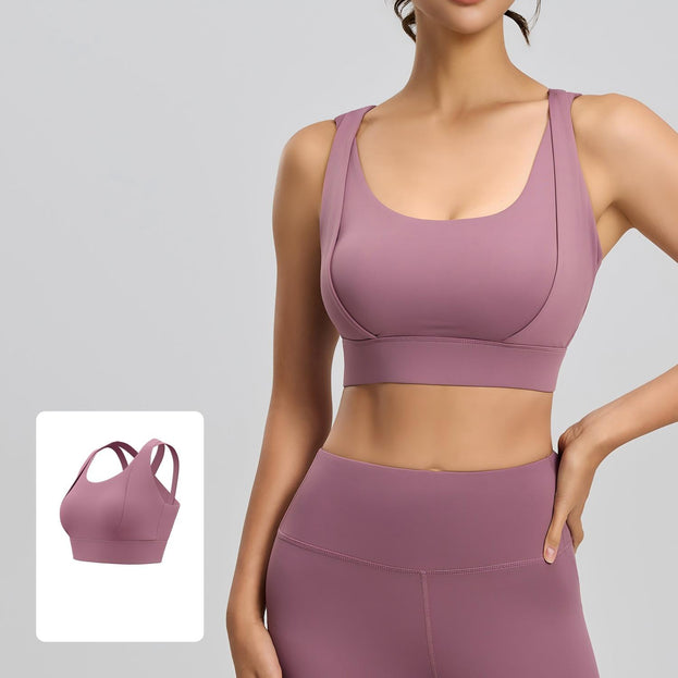 Women's Shoulder Strap Sports Yoga Bra
