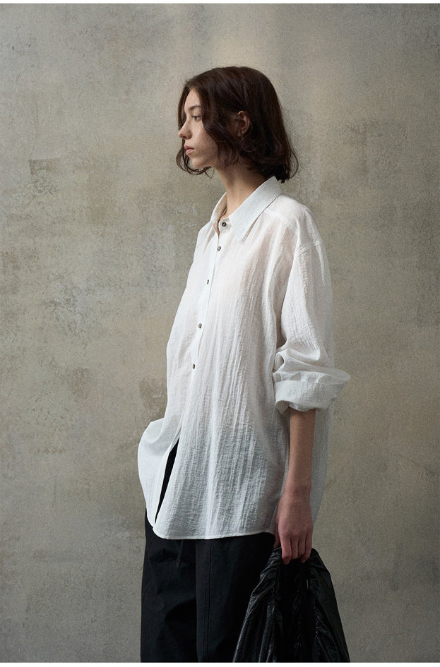 Loose And Fashionable Soild Colour Suitable Women Top
