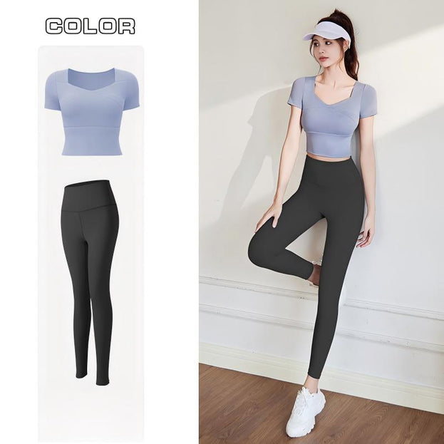 Sports And Yoga Workout Set With Padded Cups for Women