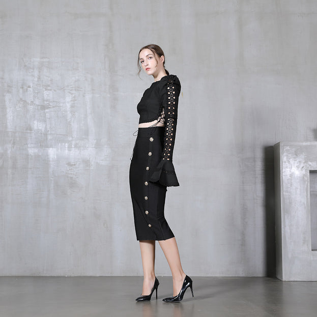 Summer Fashion Versatile Elegant High-Waist Bodycon Skirt for Women