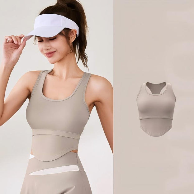 High-strength Shockproof U-shaped Yoga Top Vest for Women