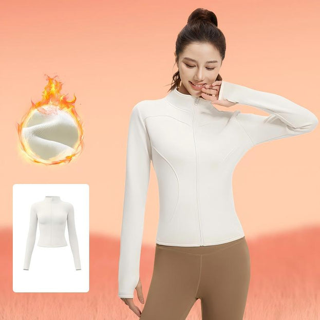 Women's Running and Cycling Sport Yoga Coat with Insulation
