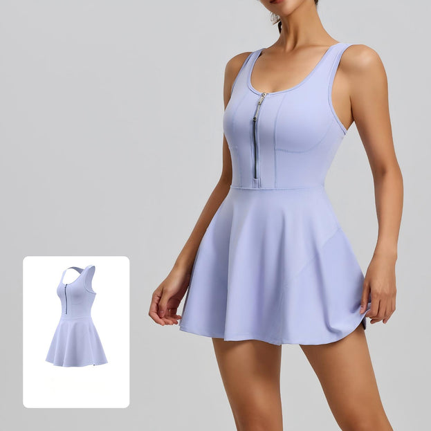 Anti-Glow Outdoor Sport Zipper Dress