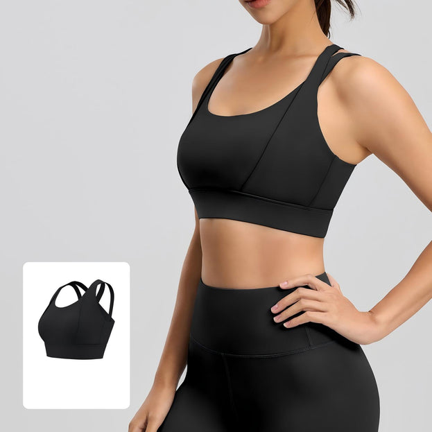 Women's Shoulder Strap Sports Yoga Bra