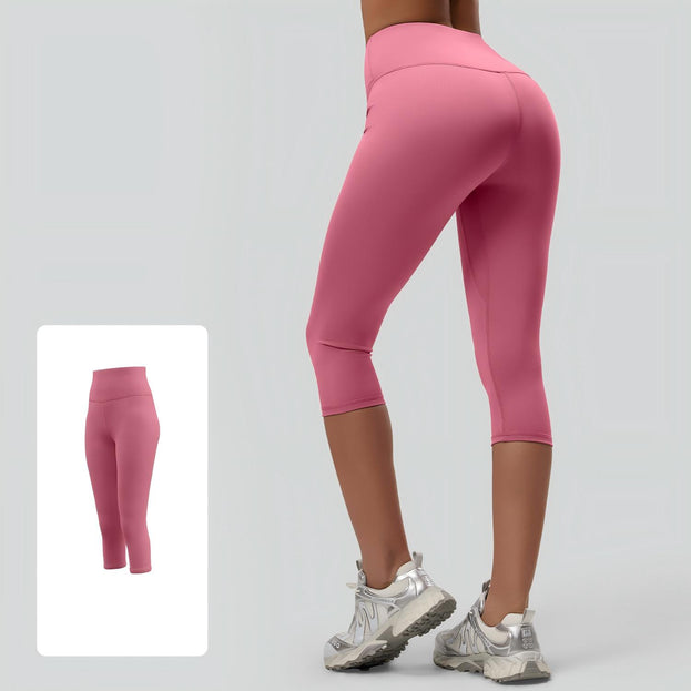 Women's High-Waist Tight Hip-Lifting Cropped Yoga Pants