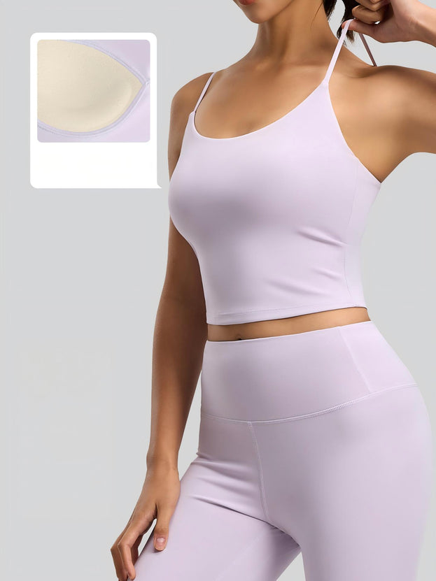 Yoga Fitness Outerwear with Detachable Bra Straps