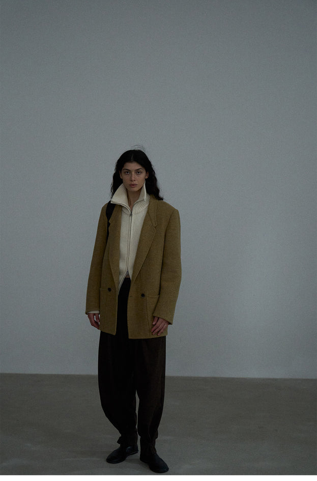 A classic, Fashionable, Mature And Casual Double-sided Woolen And Full Wool Texture Blazer