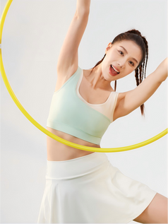 High-Elasticity Push-Up Two-Tone U-Shape Sports Bra