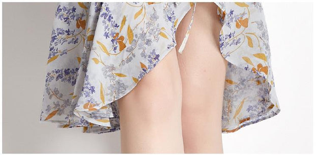 Fish Tail Floral Dress