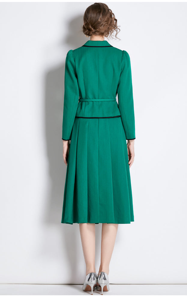 Short Slim Suit Two-Piece Half Skirt Women Salt Wear Matching