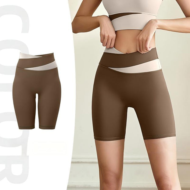 Women's Colorblock Casual Breathable High Elastic Yoga Pants