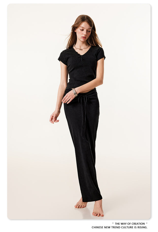 Summer Hot Girl Sexy Beautiful Casual Commuter top