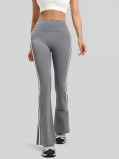 Exercise Fitness Yoga Striped Flared Pants for Women