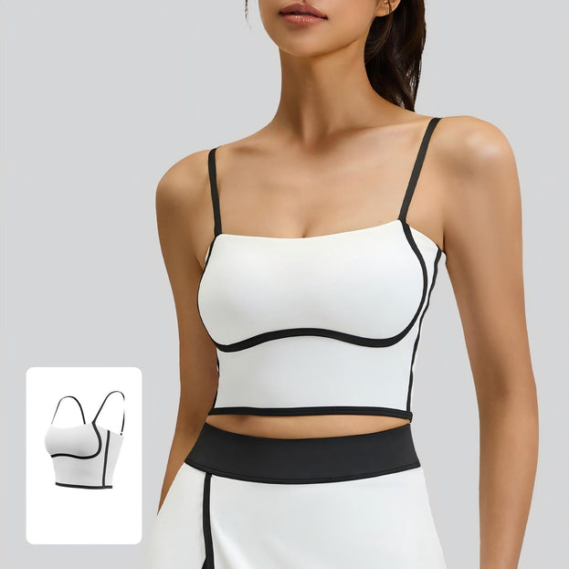 Anti-Running Light Design Linear Sports Yoga Bra