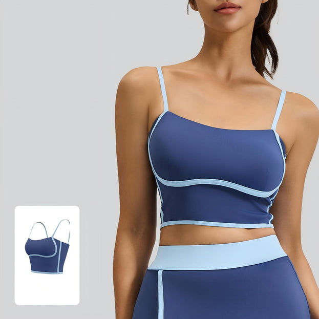 Anti-Running Light Design Linear Sports Yoga Bra