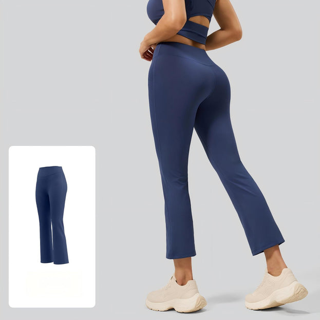 Women's High Waist Hip-lifting Sports Cropped Pants