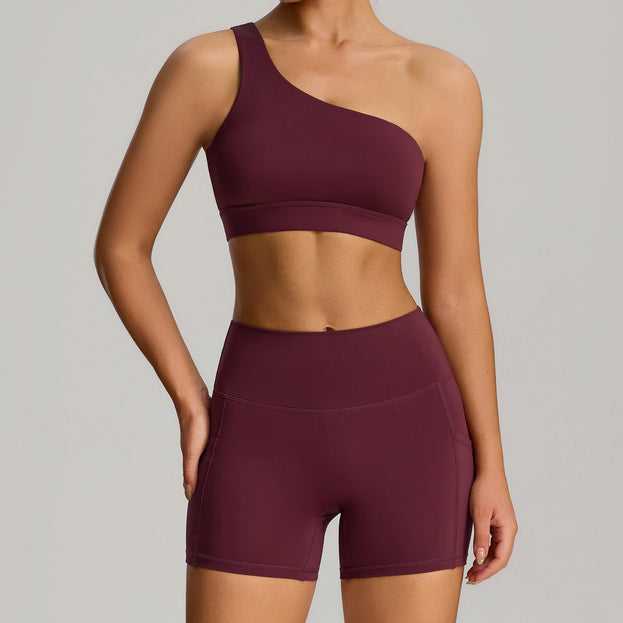 New-Style Women's High-End Tight-Fit Sports Yoga Set With Pockets