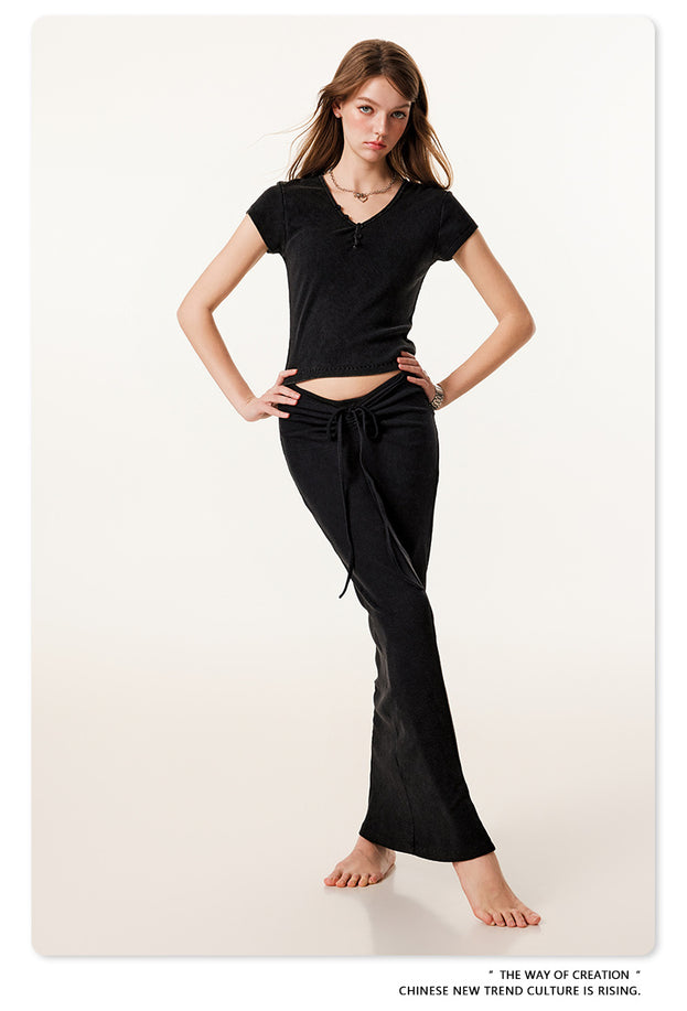 Summer Hot Girl Sexy Beautiful Casual Commuter top