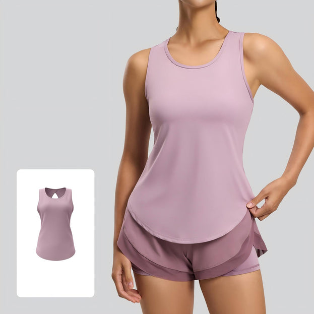Breathable Sports Vest Mesh Hollow Yoga Clothing for Women