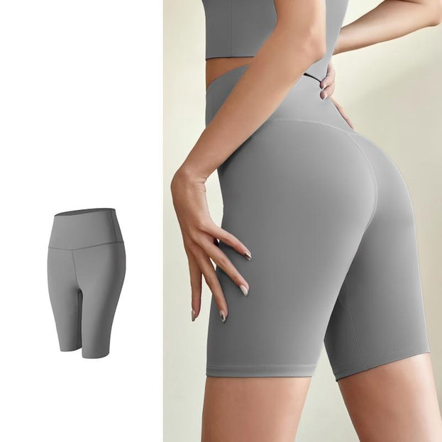 Women's High-Waist Stretchable Sports Tight Yoga Shorts