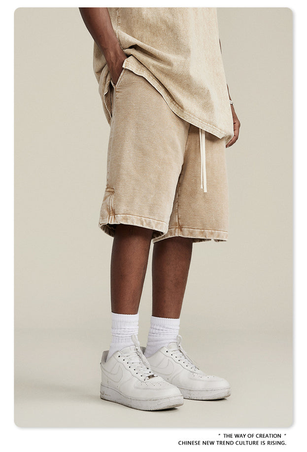 Trendy And Fashionable American Street  Heavy Men's Capre Pants