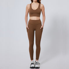 Women's high-waist tight yoga pants for plus-size fitness with pocket3
