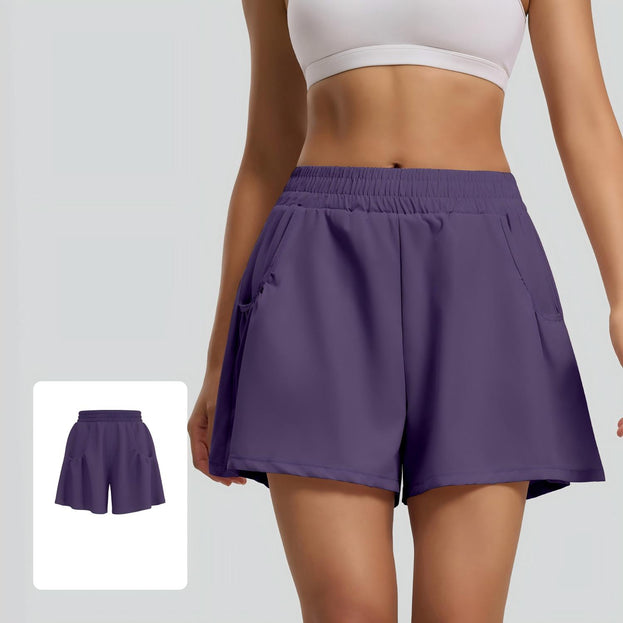 Casual Sports Running Outdoor High-Waist Shorts Women