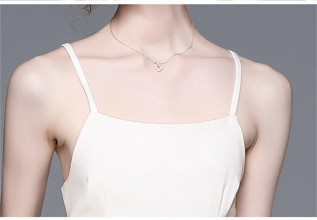 Fashion Temperament Chinese Retro Waist Slimming Long-Sleeved Dress