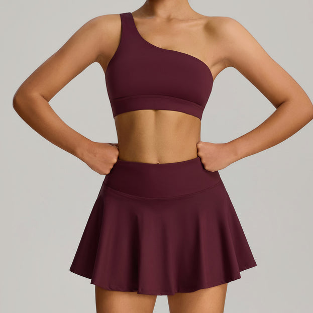Badminton Fitness Running Yoga Short Skirt Set For Women