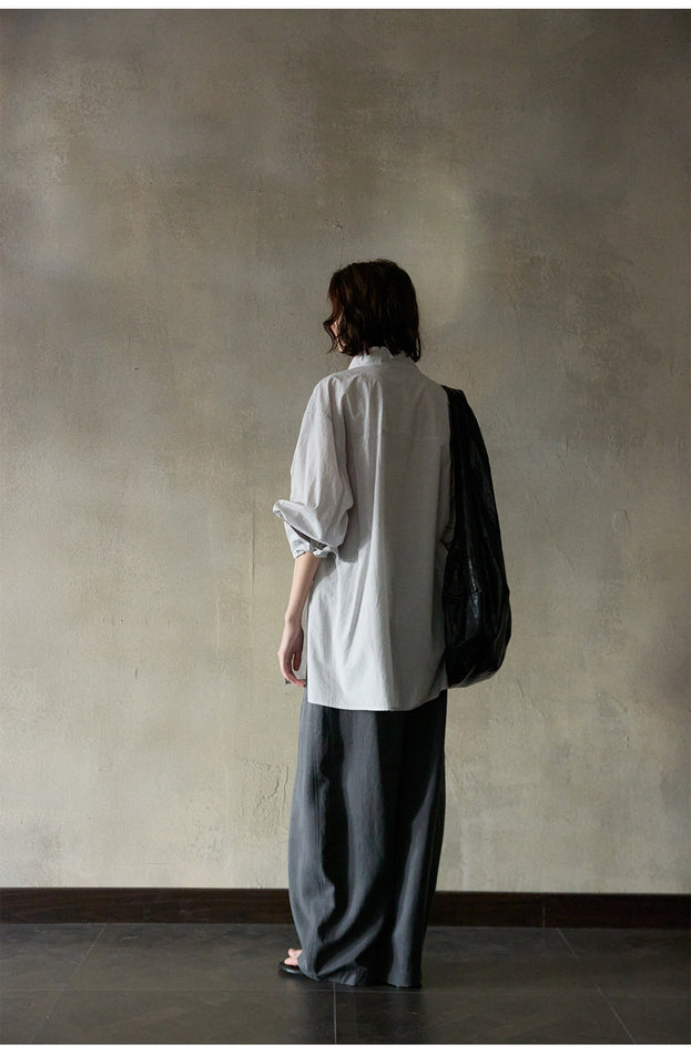Long-Staple Cotton, Light And Simple, Comfortable For Commuting Women Blouse