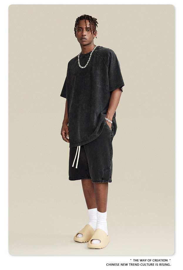 Trendy And Fashionable American Street  Heavy Men's Capre Pants