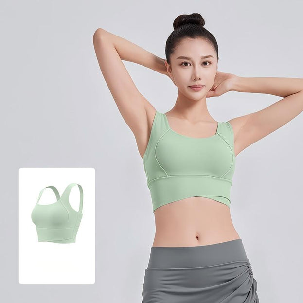 High Waist Cross Vests Fitness Yoga Underwear