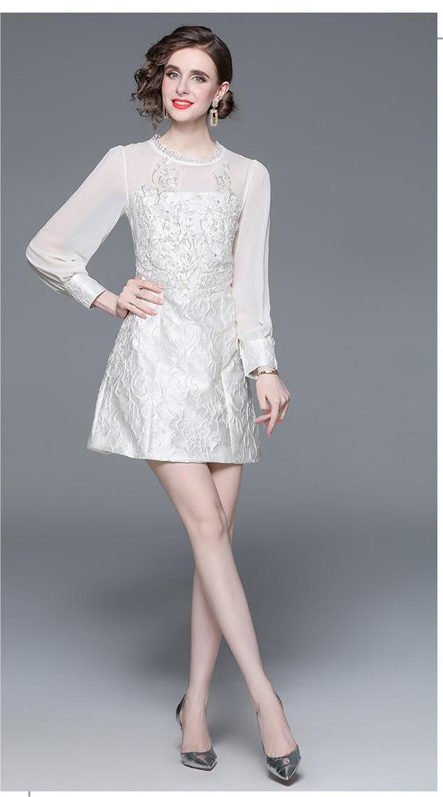 A New Vintage Jacquard Dress for Spring