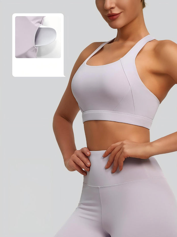 Cross-Detachable High-Elasticity Sports Bra