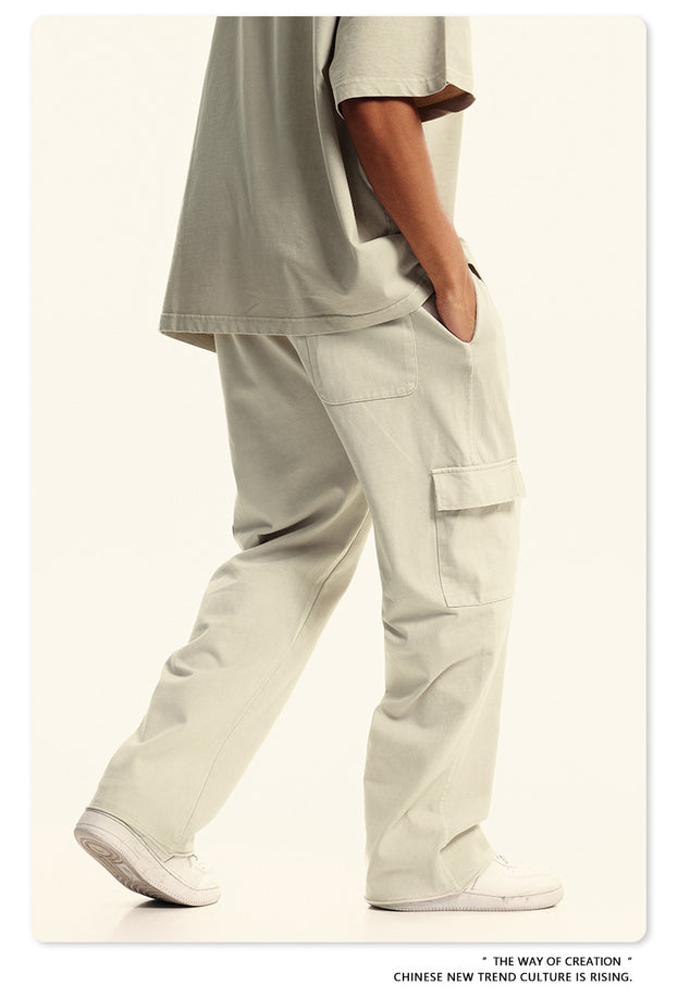 Summer Youth Casual Commuting Multi-pocket Workwear Men's Pants