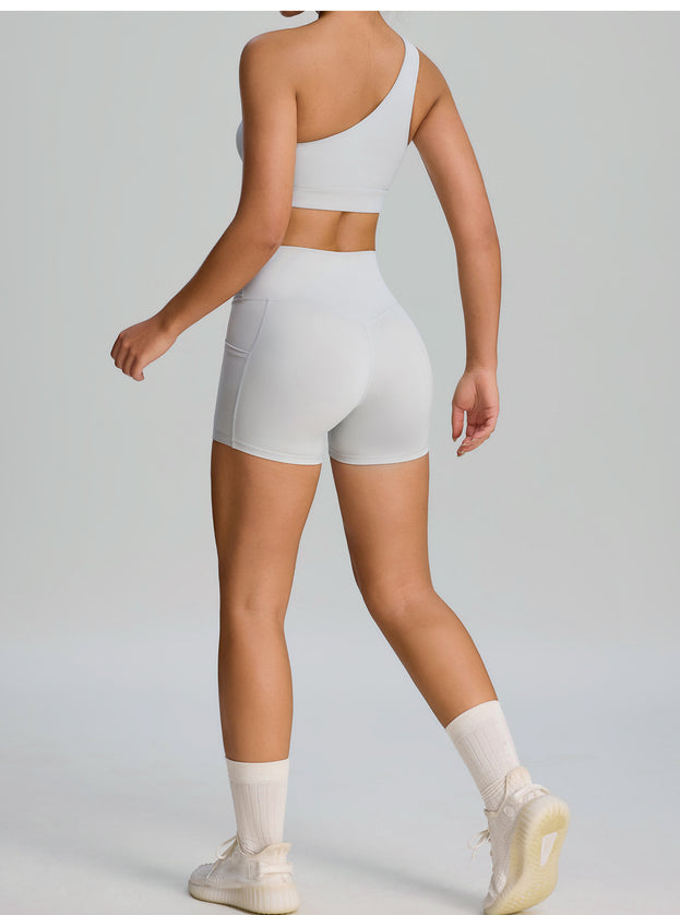Women's Breathable Tight-Fit Sports Yoga Shorts With Pockets