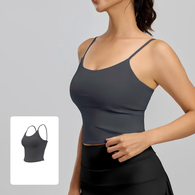 Yoga Fitness Outerwear with Detachable Bra Straps