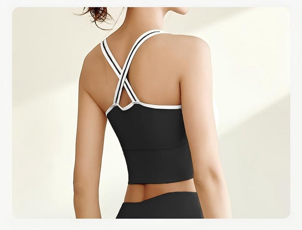 Women's Short Color Contrast Fashion Sports Top
