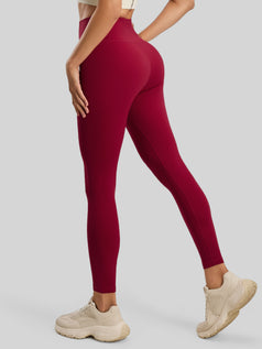 Unembroidered Shaping Fitness Pants with A Rear Pocket