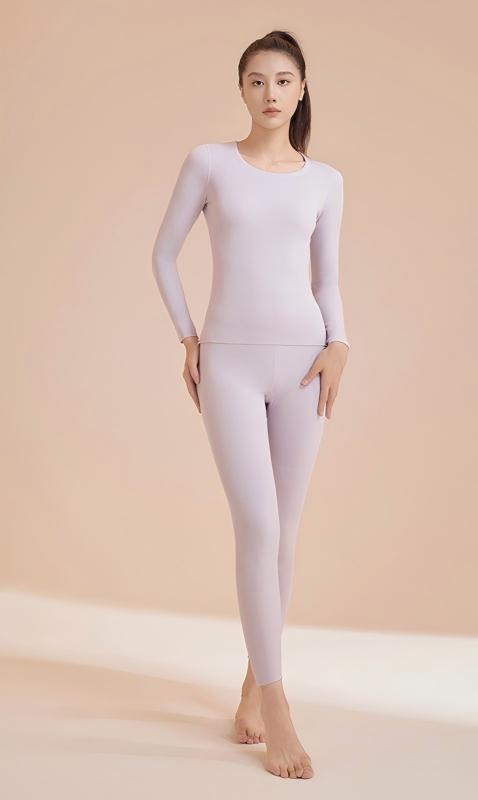 Reversible Warm High Elastic Round Neck Suit for Women