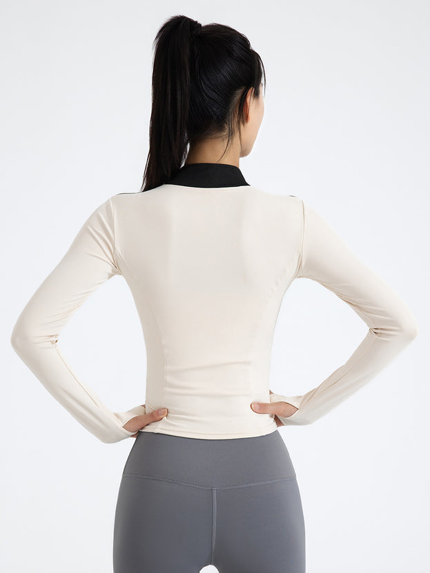 Slimming Tight-Fit Fitness Running Jacket for Women