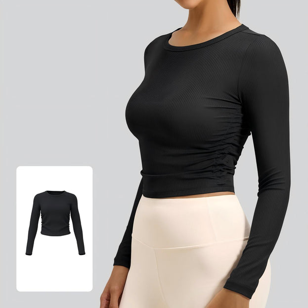 Autumn New Slim-fit Tight Waist Yoga Suit Long Sleeves