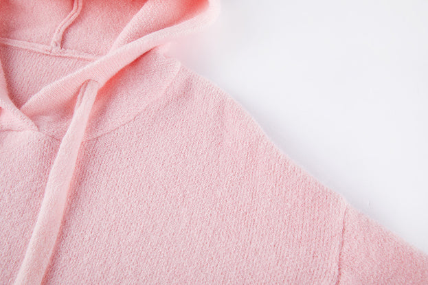 Gradual Change Soft Waxy Lazy Door Sewing Sweater Woman