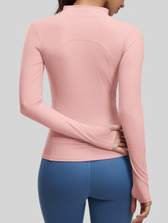 Sporty Figure-Hugging and Sheer Yoga Coat