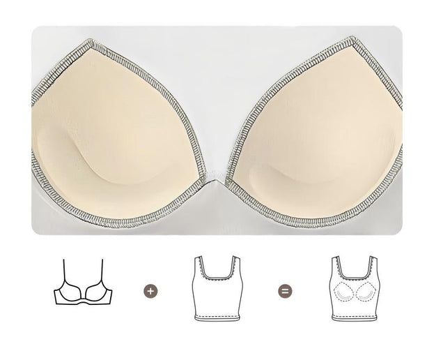 Color-Matched Gathering Motion Yoga Bra